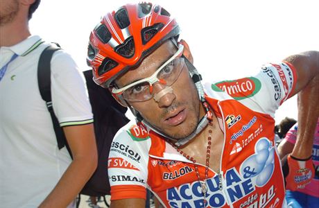 Italský cyklista Fabio Taborre.