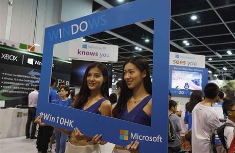 Prezentace Windows 10 v Hongkongu.