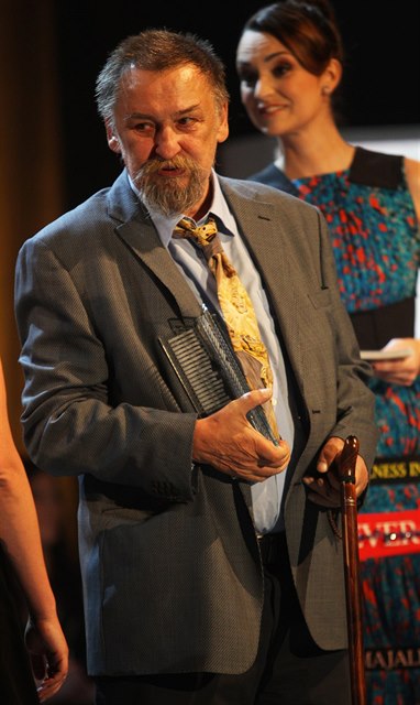 Ladislav Horáek bhem udílení cen Magnesia Litera v roce 2014.