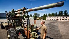 Protiletadlový kanón Bofors se vyrábl ve védsku za druhé svové války.