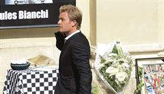 Na smutení obad dorazil i Nico Rosberg.