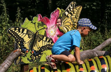 V ostravské zoo byla 8. srpna otevena interaktivní expozice Motýlí louka.