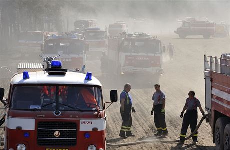 Vce ne padest jednotek hasi bylo u Chr᚝an na Rakovnicku.