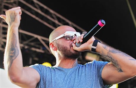 Vystoupen slovenskho rappera Patrika Vrbovskho alias Rytmuse na festivalu...