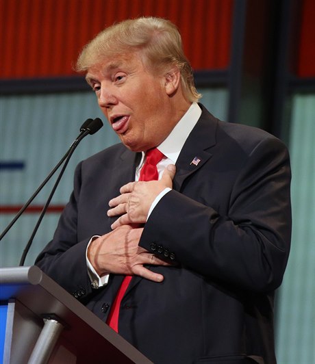 Donald Trump bhem prezidentské debaty