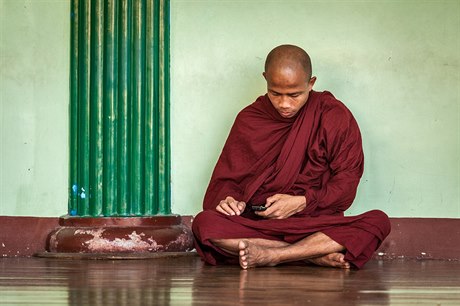 Buddhistický mnich (ilustrační fotografie)