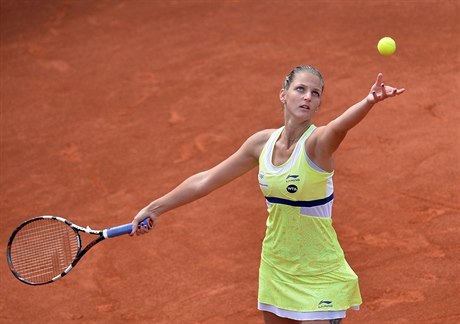 Karolína Plíková na turnaji Prague Open.