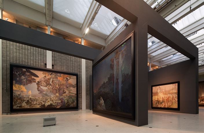 Alfons Mucha: Slovanská epopej - z expozice ve Veletr�ním paláci, 2015.