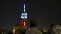 Na Empire State Building se promítaly obrazy ohroených zvíecích druh.