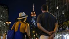 Na Empire State Building se promítaly obrazy ohroených zvíecích druh.