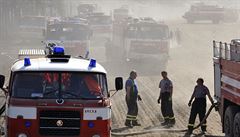 Více ne padesát jednotek hasi bylo u Chráan na Rakovnicku.