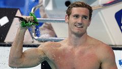 Momentka z plaveckého mistrovství svta v Kazani: Jihoafrický svalovec Cameron...