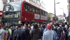 Londýn ochromila stávka zamstnanc metra.