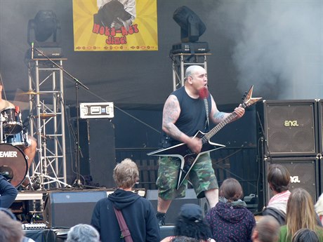 Jakub Toth z kapely Boron na Trutnov Open Air Music Festivalu 2011.