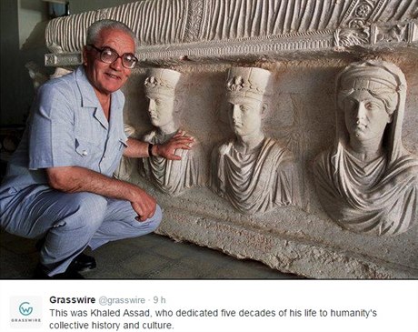 Chálid Asad patil podle editele oddlení památek a muzeí v Damaku Maamúna...