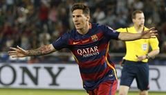 Radující se Lionel Messi.