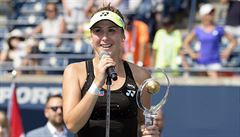 Belinda Bencicová a její proslov po turnaji v Torontu, na nm ve finále...