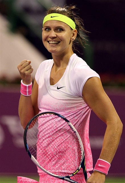 Tenistka Lucie Šafářová na turnaji v Dauhá.