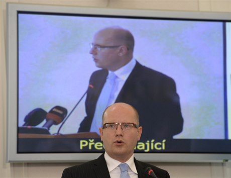 Premiér Bohuslav Sobotka vystoupil na poradě vedoucích zastupitelských úřadů...