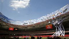 Stadion s názvem Ptaí hnízdo hostil olympijské hry v roce 2008.