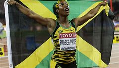 Vodnice. Jamajská vítzka nejkratího sprintu Shelly-Ann Fraserová-Pryceová si...
