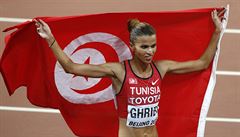 Tuniská kráska Habiba Ghribi brala na 3000 metrech stíbro.