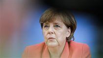 Angela Merkelov pi konferenci v Berln.