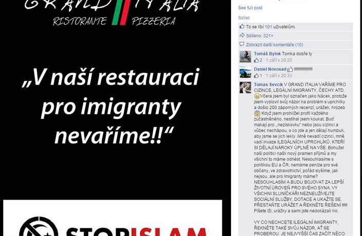 “Non cuciniamo per gli immigrati”, ha scritto la pizzeria su Facebook.  Il proprietario sta bene |  Casa