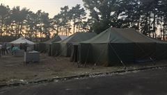Vystavěné stany pro uprchlíky. | na serveru Lidovky.cz | aktuální zprávy