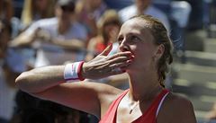 Petra Kvitová právě postoupila do osmifinále US Open.