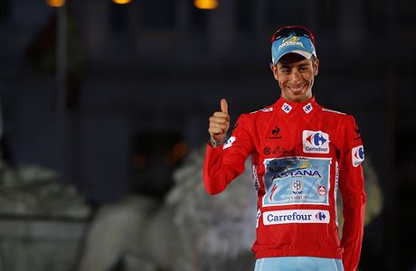 astný vítz. Fabio Aru vyhrál cyklistickou Vueltu.