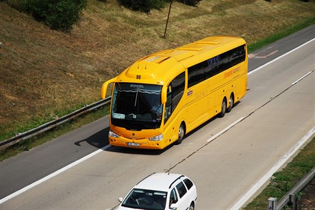 Autobus Student Agency na dálnici D1
