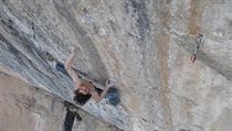 Adam Ondra bhem zdolvn La Dura Dura.