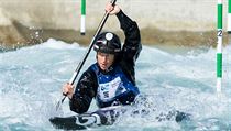 Vodní slalomářka Kateřina Kudějová na mistrovství světa.