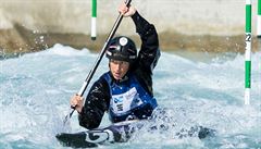 Vodní slalomáka Kateina Kudjová na mistrovství svta.
