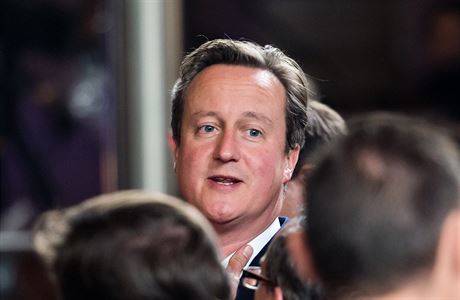 Britský premiér David Cameron pi summitu EU.