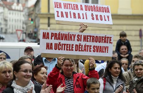 Studenti speciální pedagogiky Univerzity Jana Amose Komenského protestovali 26....