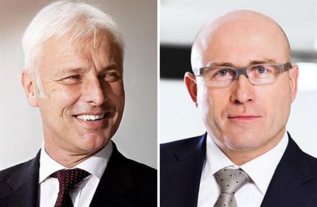 Matthias Müller (vlevo) bude ídit Volkswagen, Bernhard Maier kodu.