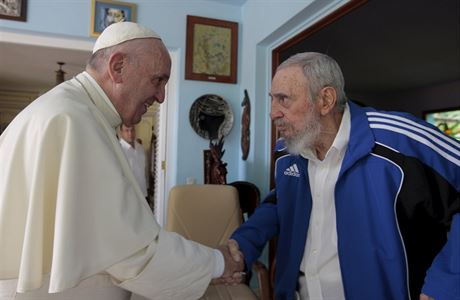 Pape Frantiek a Fidel Castro.