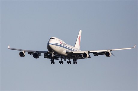Boeing 747-400, ve kterém létá ínský prezident  Si in-pching.