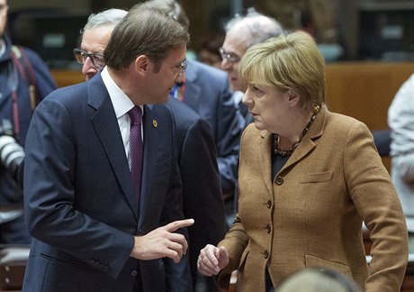 Nmecká kancléka Angela Merkelová a francouzský president Francois Hollande.