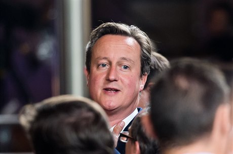 Britský premiér David Cameron při summitu EU.