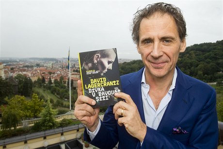 Spisovatel David Lagercrantz pedstavil svou knihu v Praze.