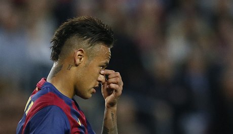 Fotbalista Neymar z Barcelony.