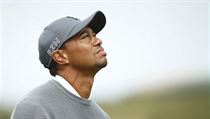 Tiger Woods a jeho smutn pohled.