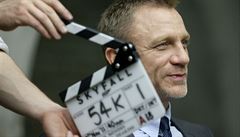 Daniel Craig při natáčení bondovky Skyfall