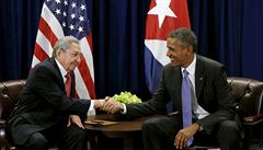 Raúl Castro a Barack Obama.