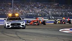 Po trati formule 1 pochodoval divk. Vettelovi v triumfu ale nezabrnil