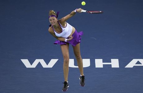 Petra Kvitová na turnaji v ínském Wu-chanu.