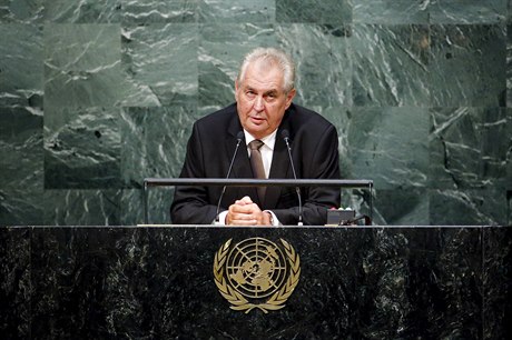 Milo Zeman na sedmdesátém zasedání OSN v New Yorku